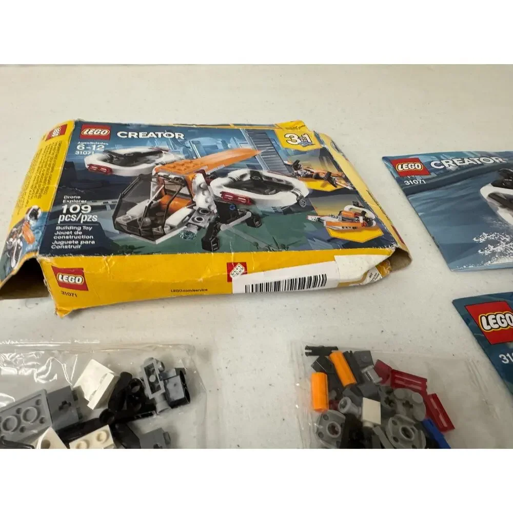 LEGO CREATOR: 3 in 1 Drone Explorer Brick Building Set 31071 109 Pcs Open Box